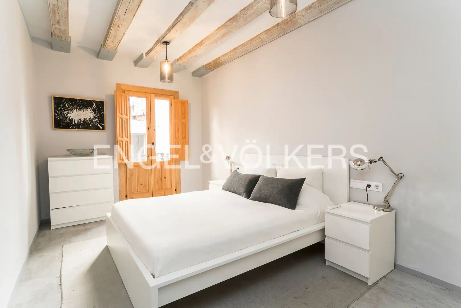 Bedroom of Flat for rent in Barcelona  with Air Conditioner, Heating and Storage room