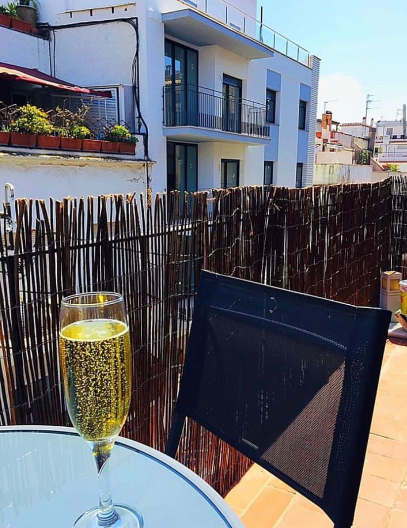 Terrace of Apartment to rent in Sitges  with Air Conditioner, Heating and Parquet flooring
