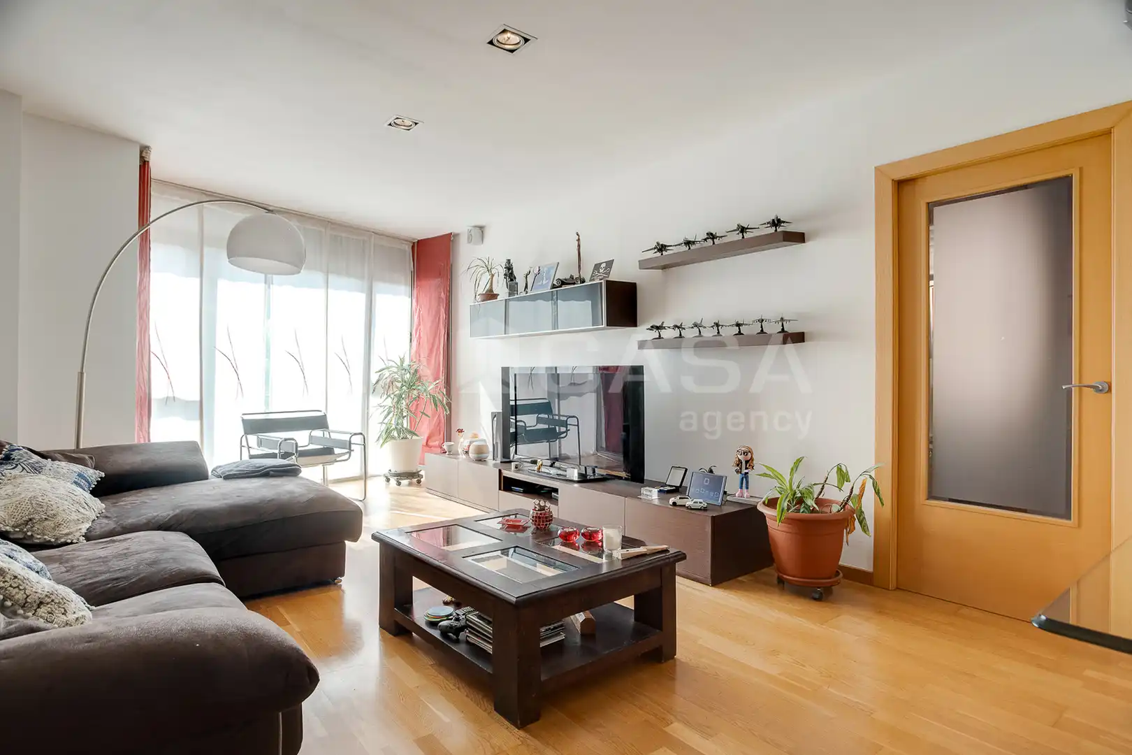 Sala de estar de Piso en venta en Barcelona con Piscina