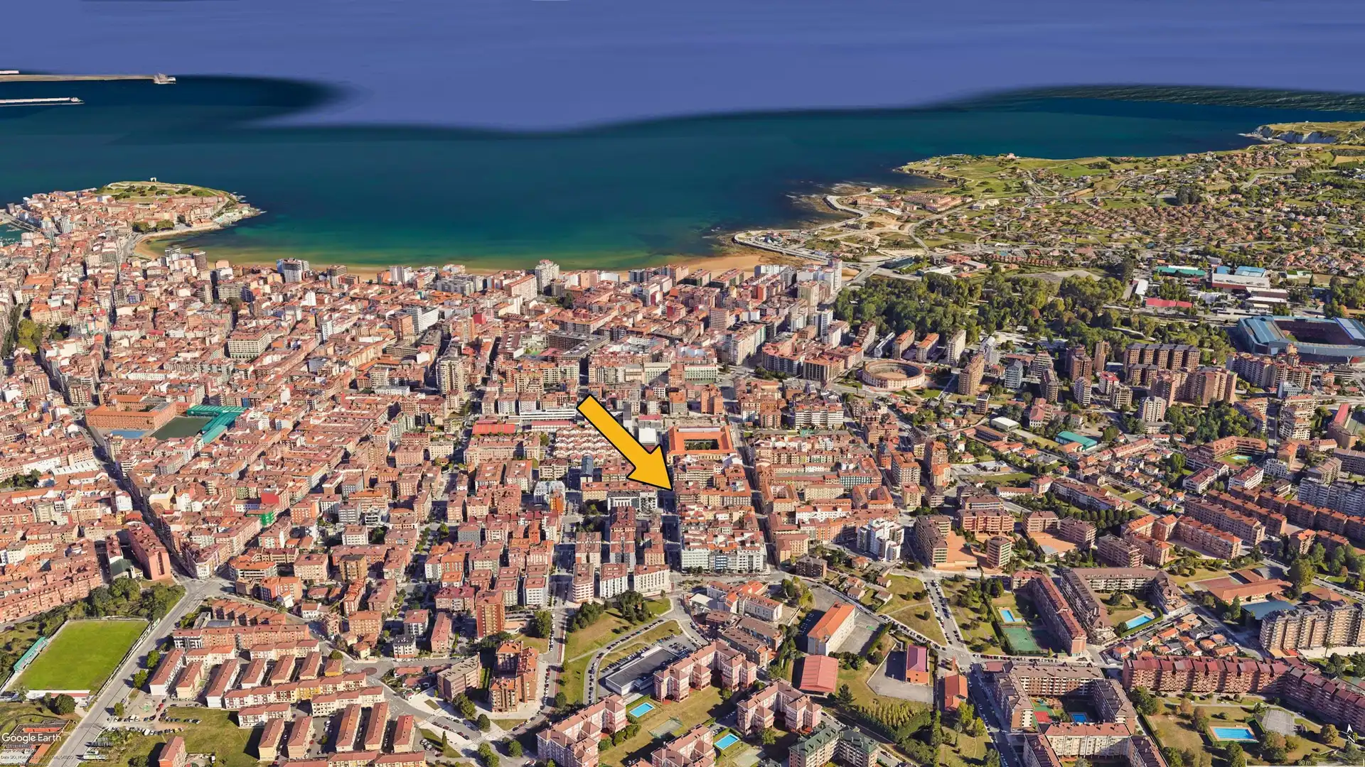 Vista exterior de Local en venta en Gijón 