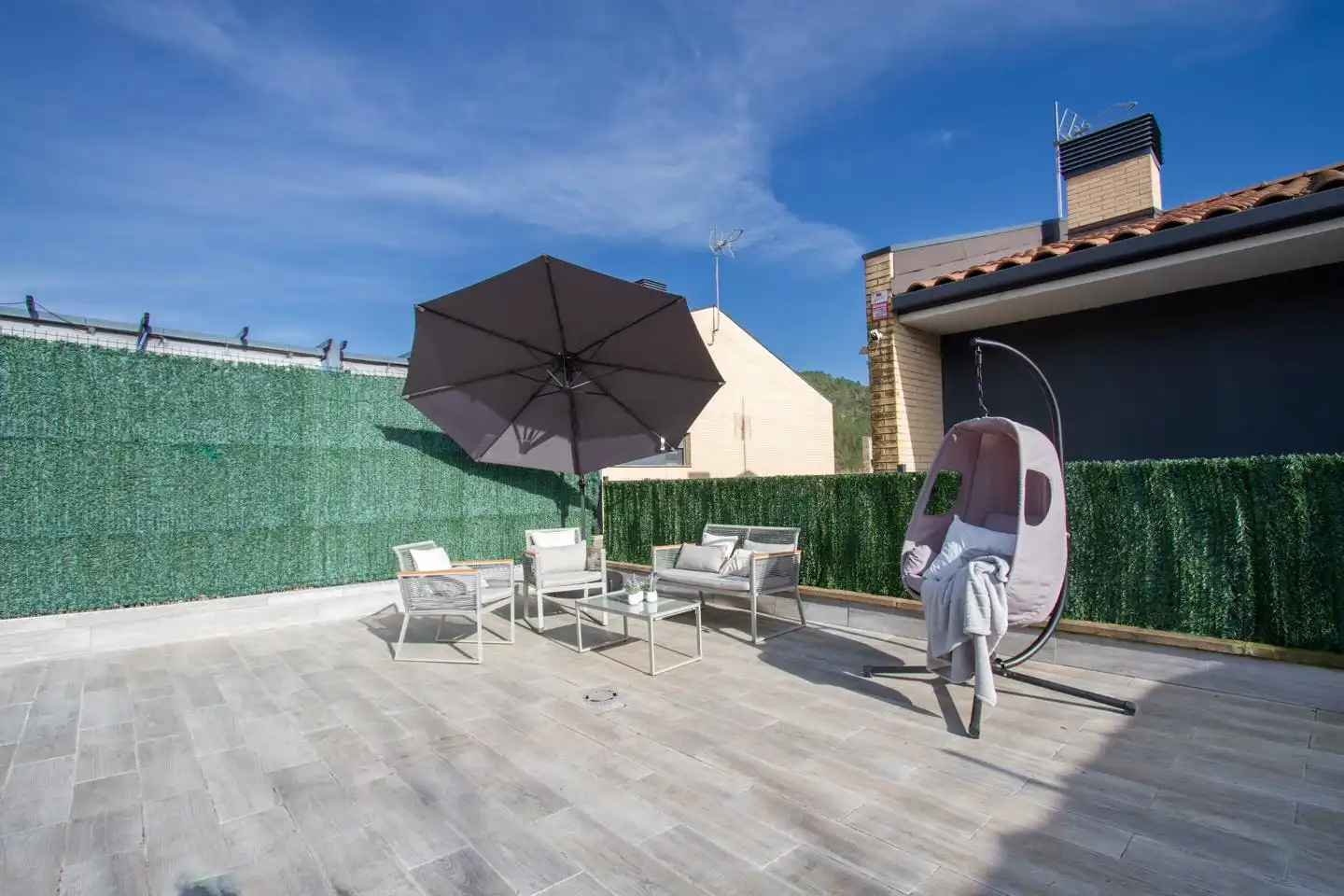 Terraza de Casa o chalet en venta en Aoiz / Agoitz con Jardín privado, Terraza y Amueblado