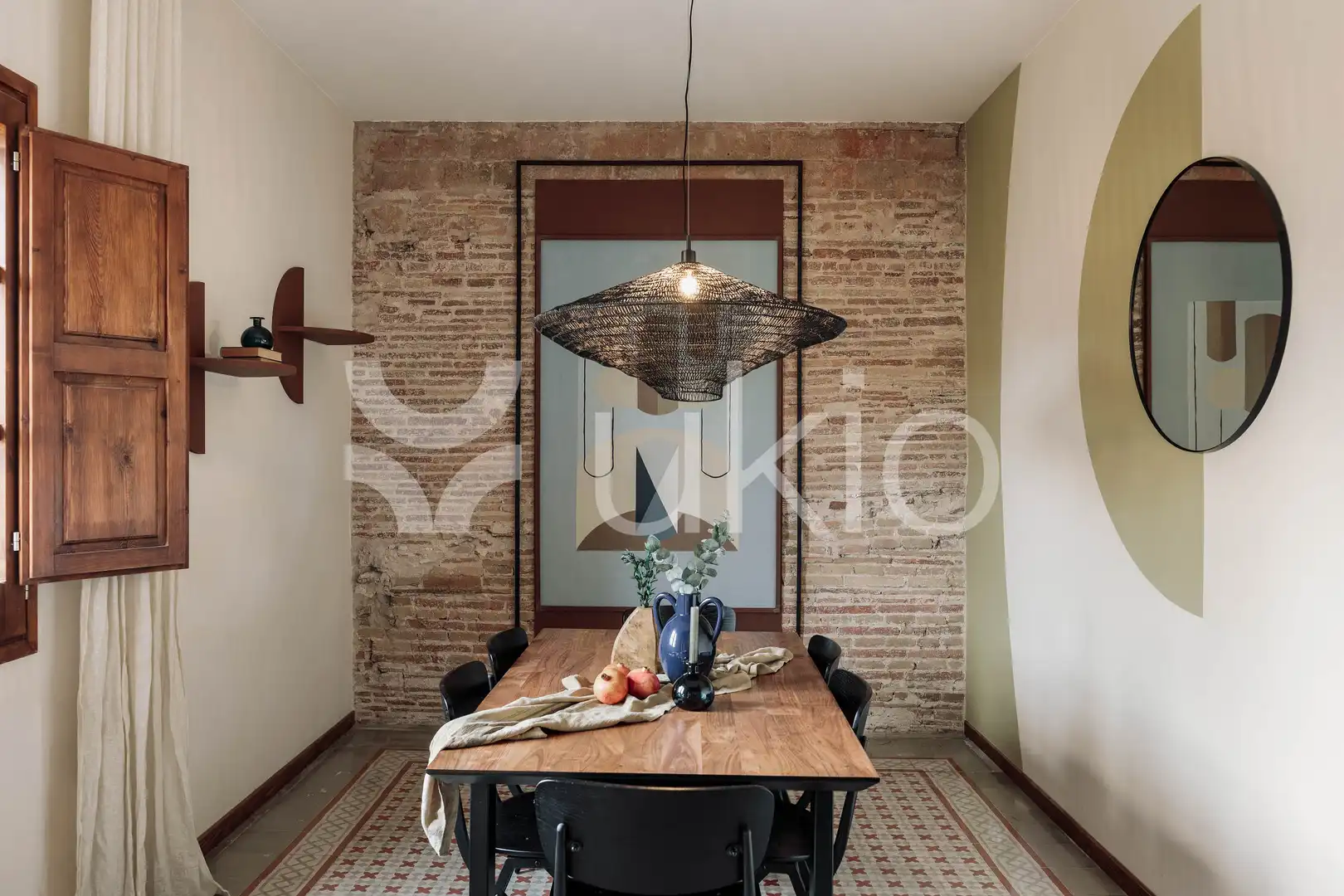 Comedor de Apartamento de alquiler en Barcelona con Aire acondicionado, Calefacción y Terraza