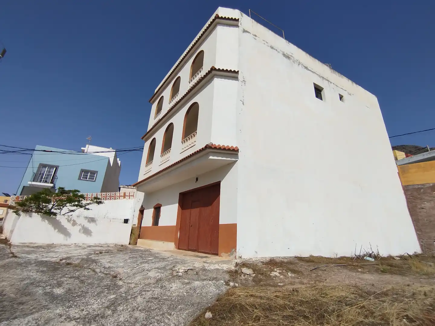 Vista exterior de Casa o chalet en venta en Gáldar con Jardín privado, Terraza y Amueblado