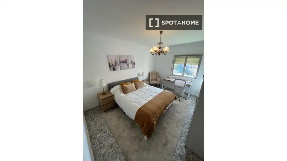 Bedroom of Flat for rent in Málaga  with Air Conditioner, Heating and Furnished