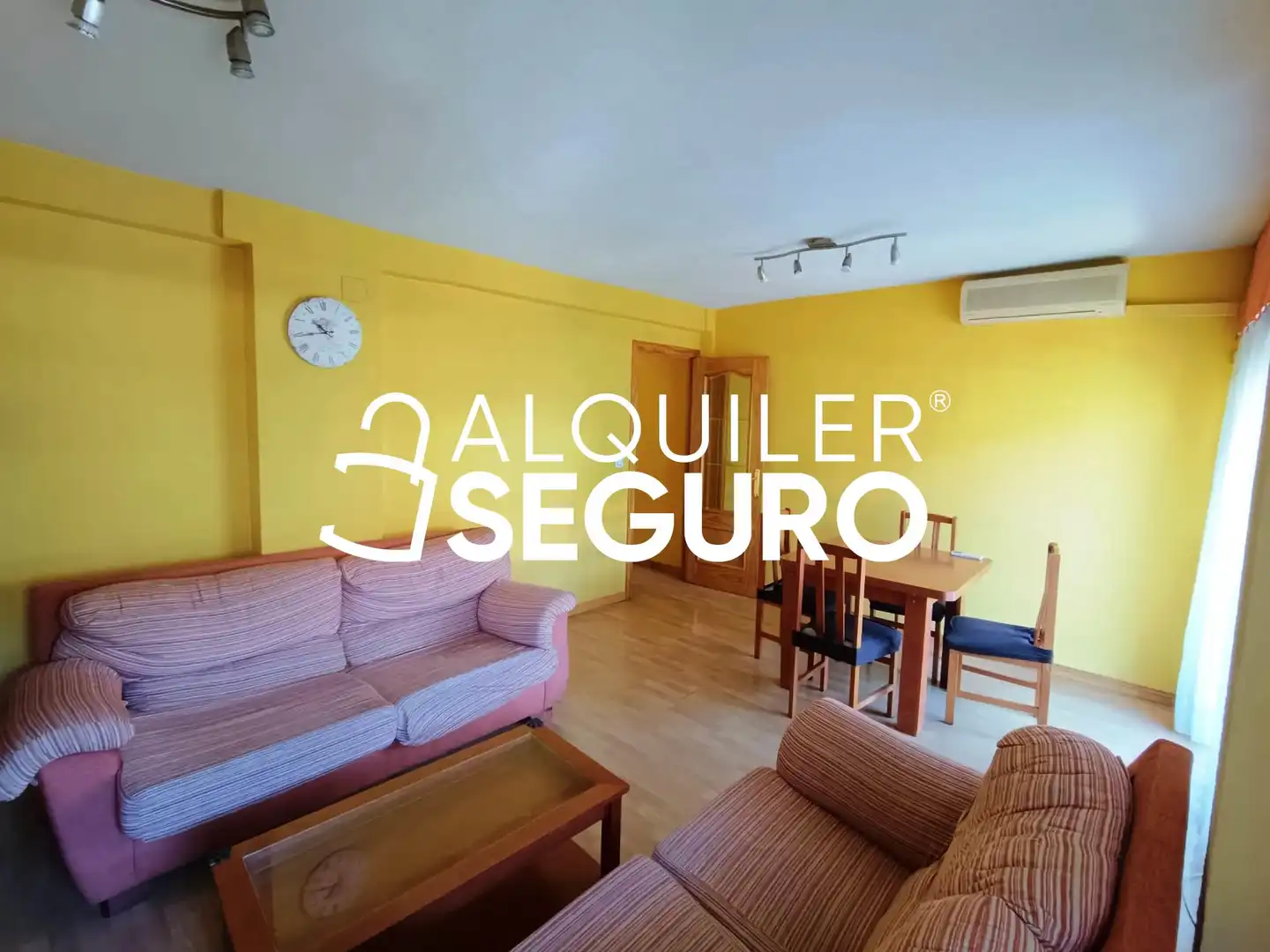 Sala d'estar de Pis de lloguer en Getafe amb Aire condicionat, Calefacció i Moblat