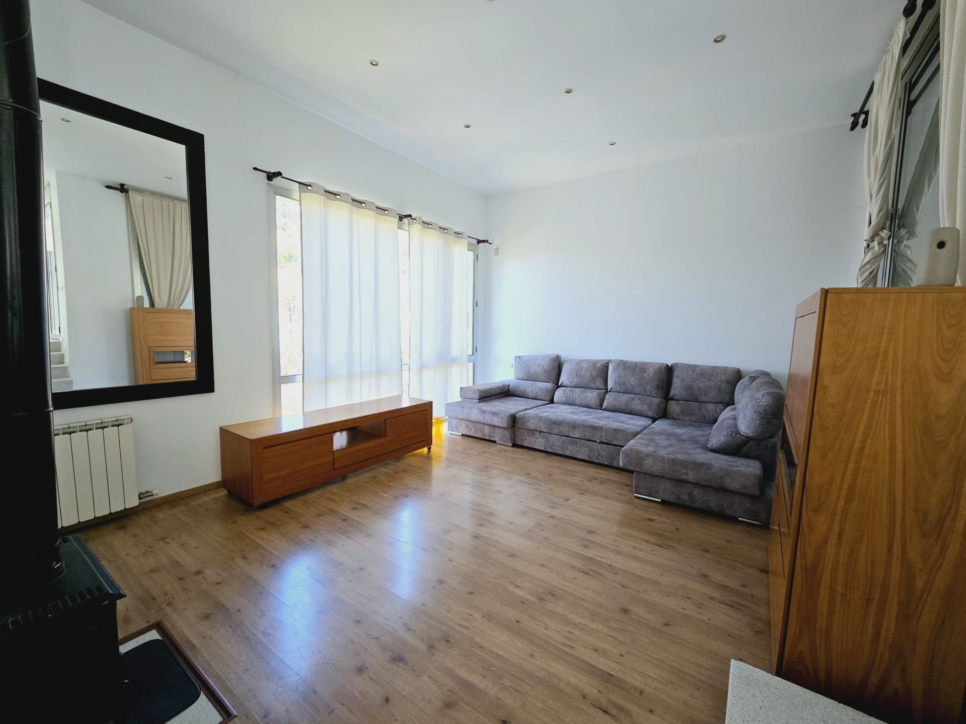 Sala d'estar de Casa o xalet en venda en  Barcelona Capital amb Calefacció i Terrassa