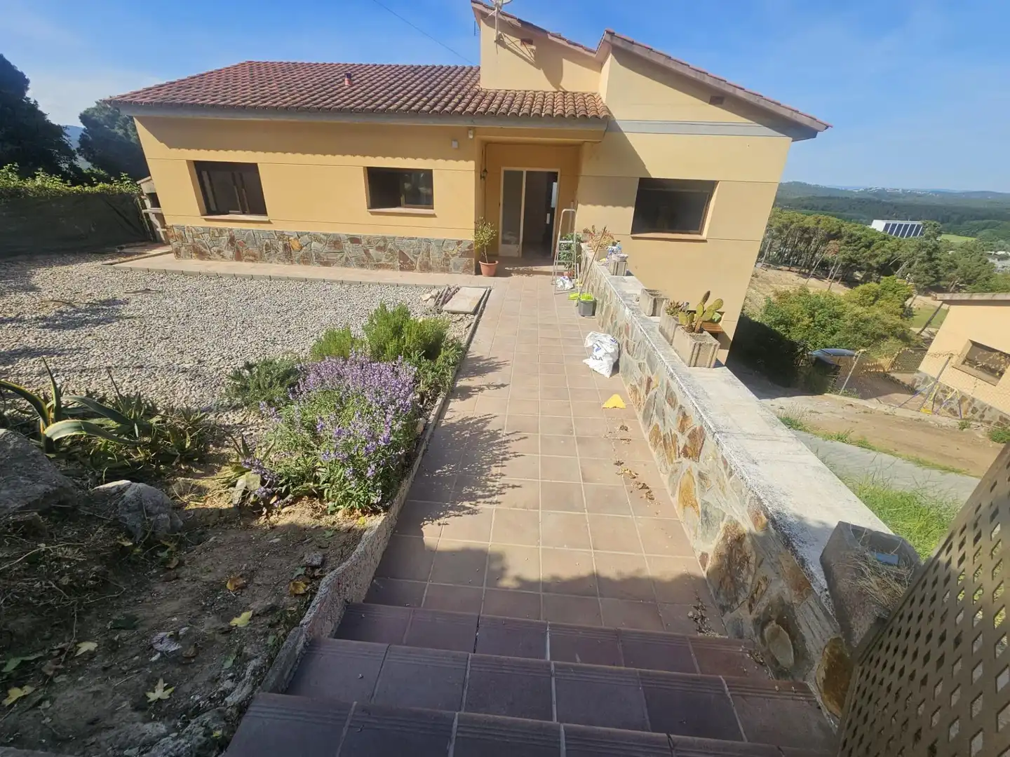 Vista exterior de Casa o xalet en venda en Fogars de la Selva amb Calefacció, Jardí privat i Terrassa