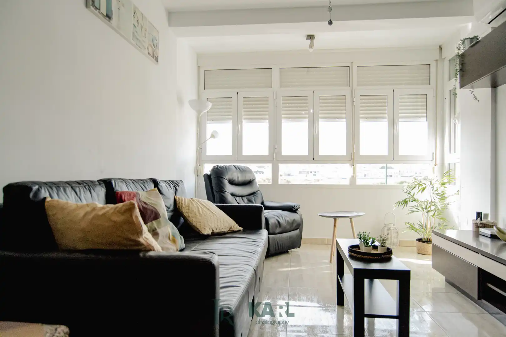 Sala de estar de Piso de alquiler en Málaga con Aire acondicionado y Amueblado