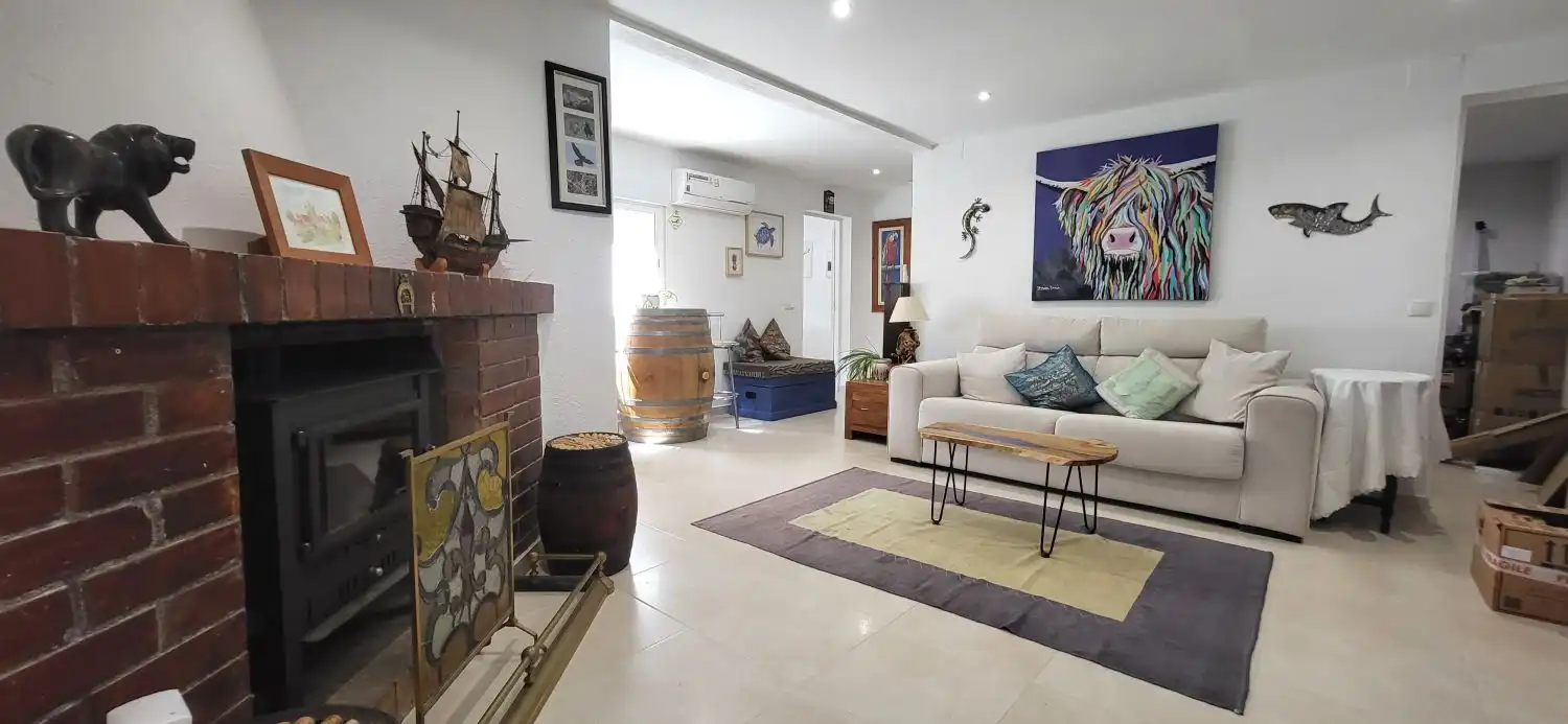 Sala de estar de Casa o chalet en venta en Roquetes con Aire acondicionado, Calefacción y Jardín privado