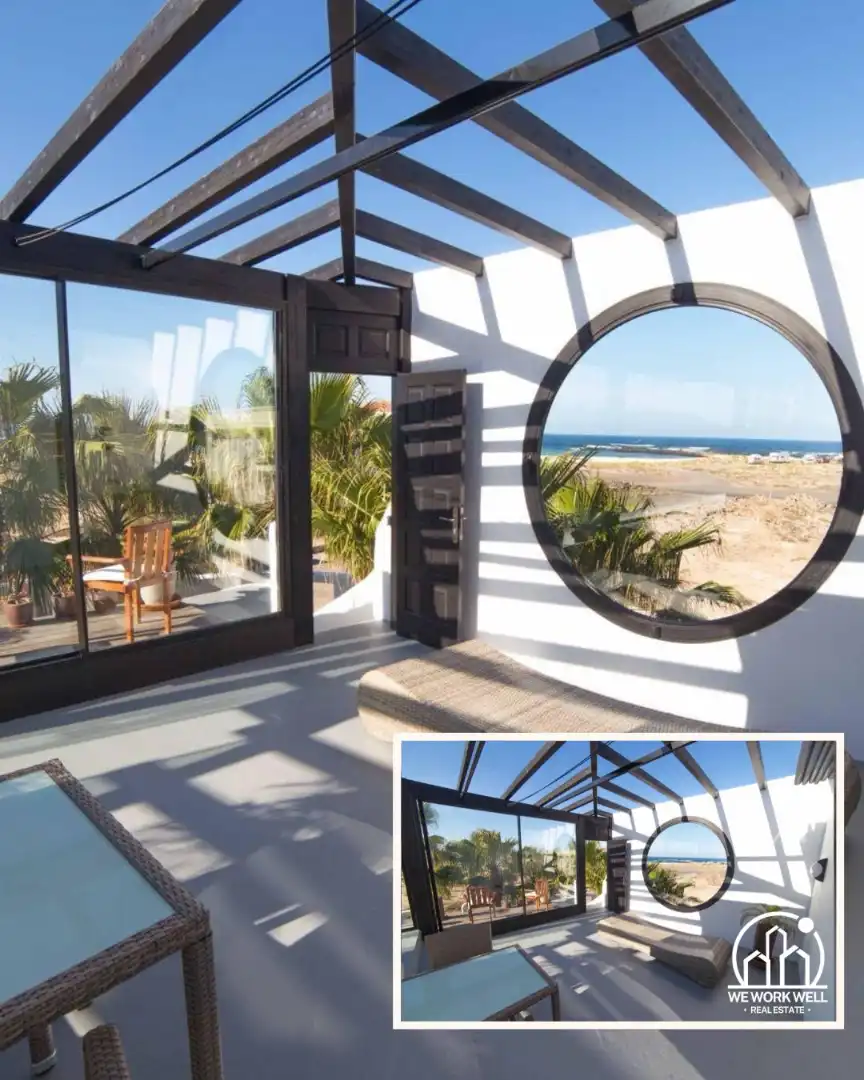 Terrassa de Casa o xalet en venda en La Oliva amb Aire condicionat, Jardí privat i Parquet