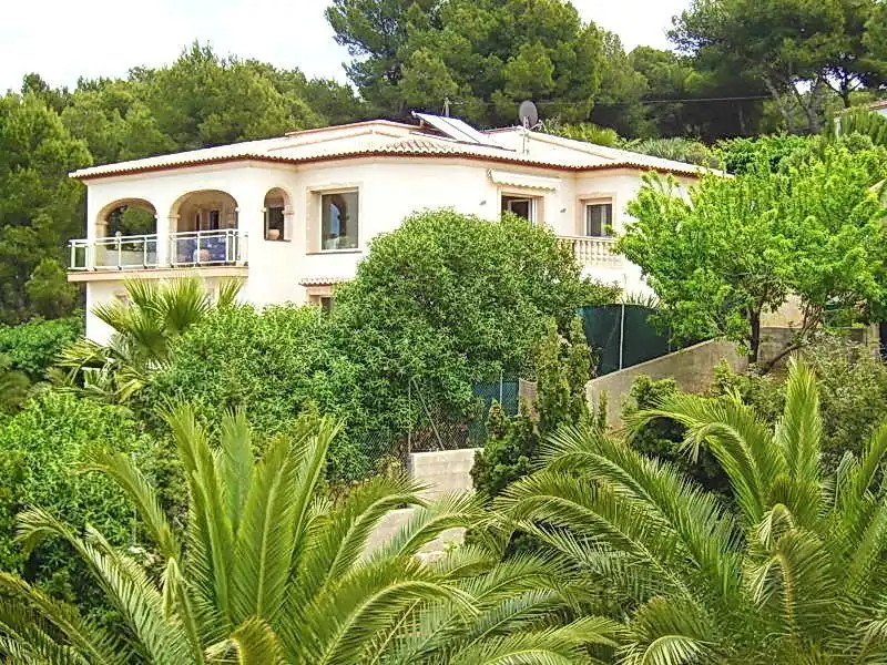 Vista exterior de Casa o chalet de alquiler en Jávea / Xàbia con Aire acondicionado, Calefacción y Jardín privado