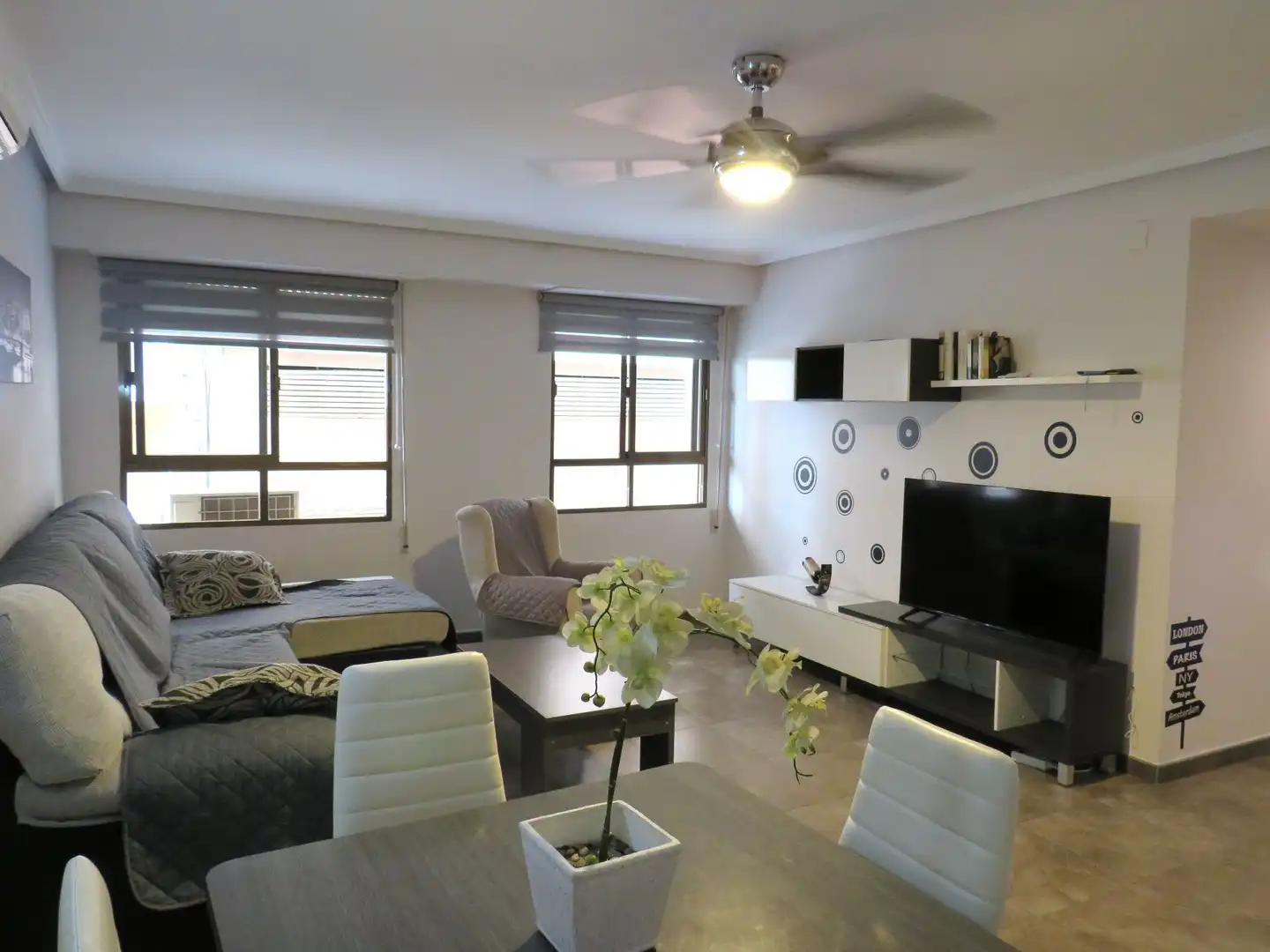 Living room of Apartments for rent in Santa Pola  with Air Conditioner, Heating and Terrace