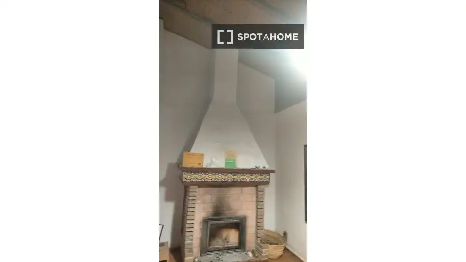 Living room of Flat for share in Godella  with Air Conditioner, Heating and Furnished