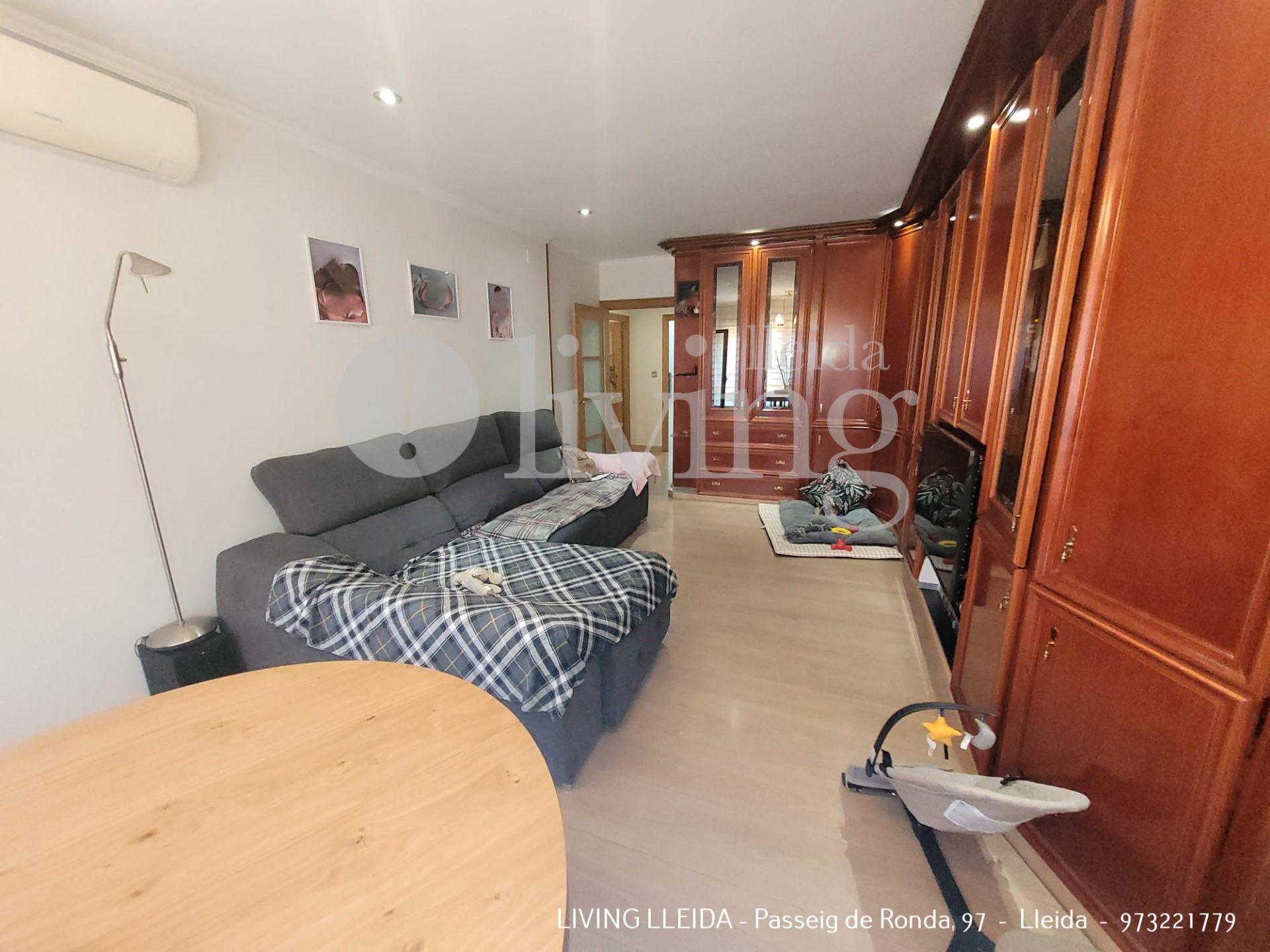Sala d'estar de Pis en venda en  Lleida Capital amb Aire condicionat, Calefacció i Parquet