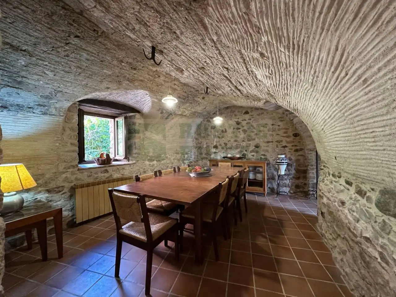 Dining room of Country homes for rent in Cruïlles, Monells I Sant Sadurní de L'Heura  with Heating, Terrace and Furnished