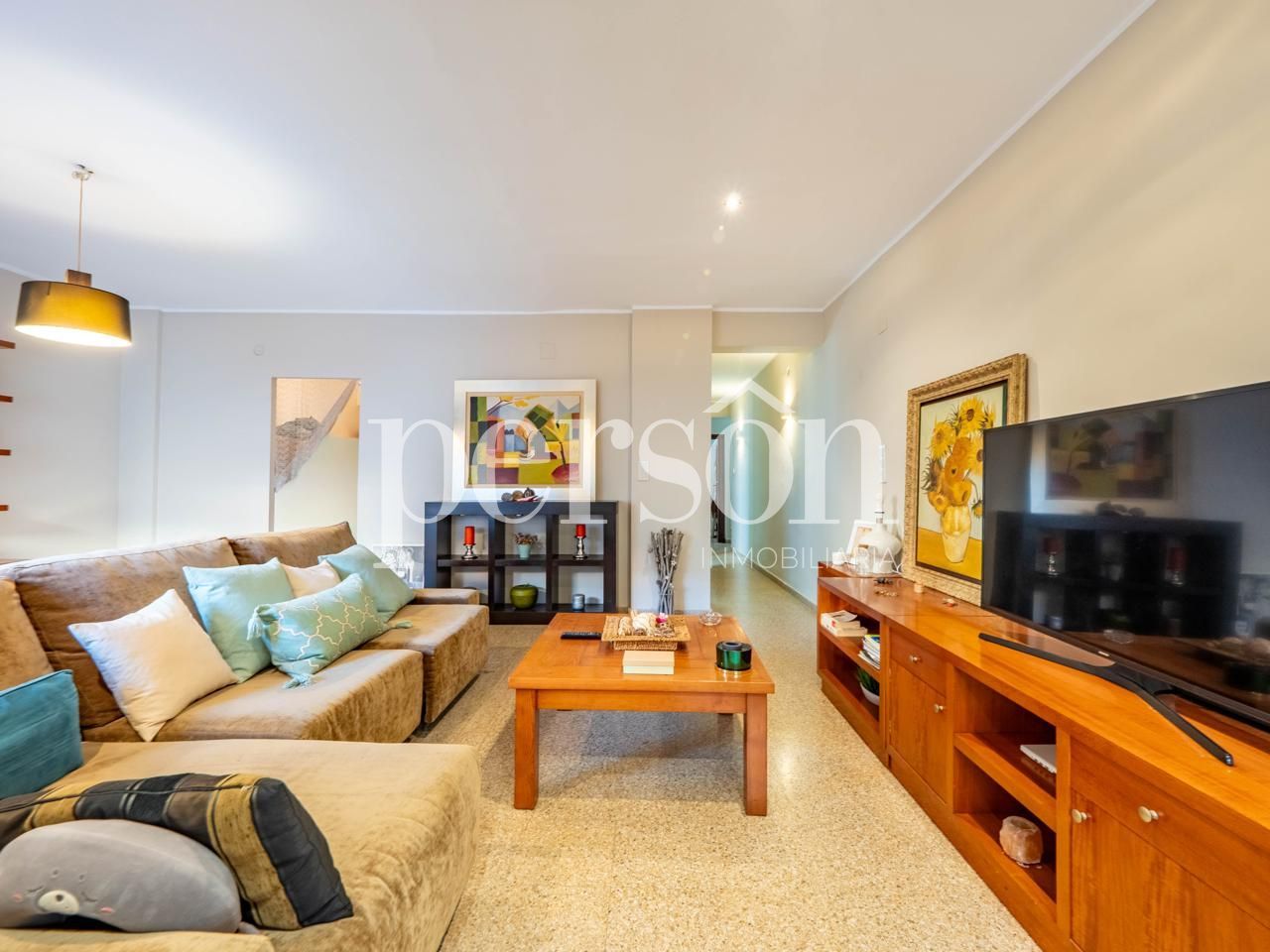 Sala d'estar de Pis en venda en  Valencia Capital amb Terrassa i Moblat