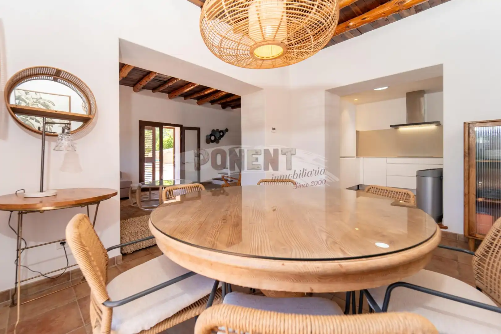 Comedor de Casa o chalet de alquiler en Sant Josep de sa Talaia con Aire acondicionado, Calefacción y Jardín privado