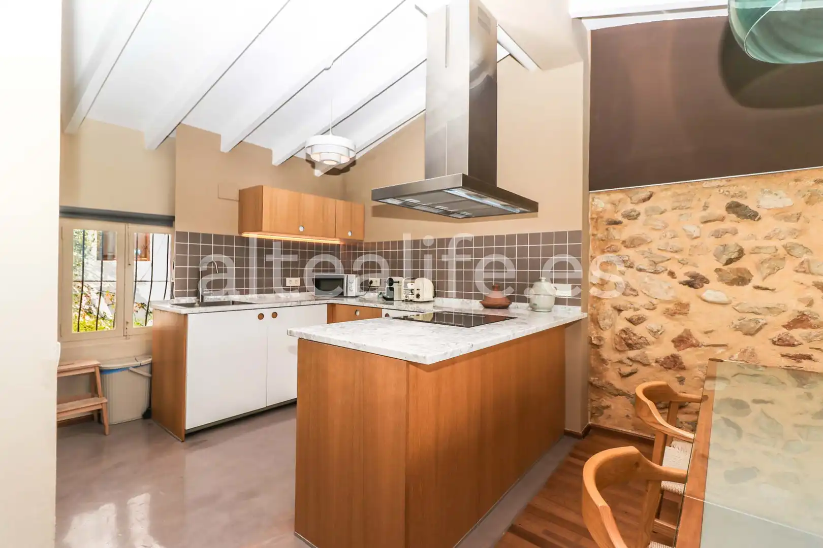 Cocina de Casa adosada en venta en Altea con Aire acondicionado, Parquet y Balcón