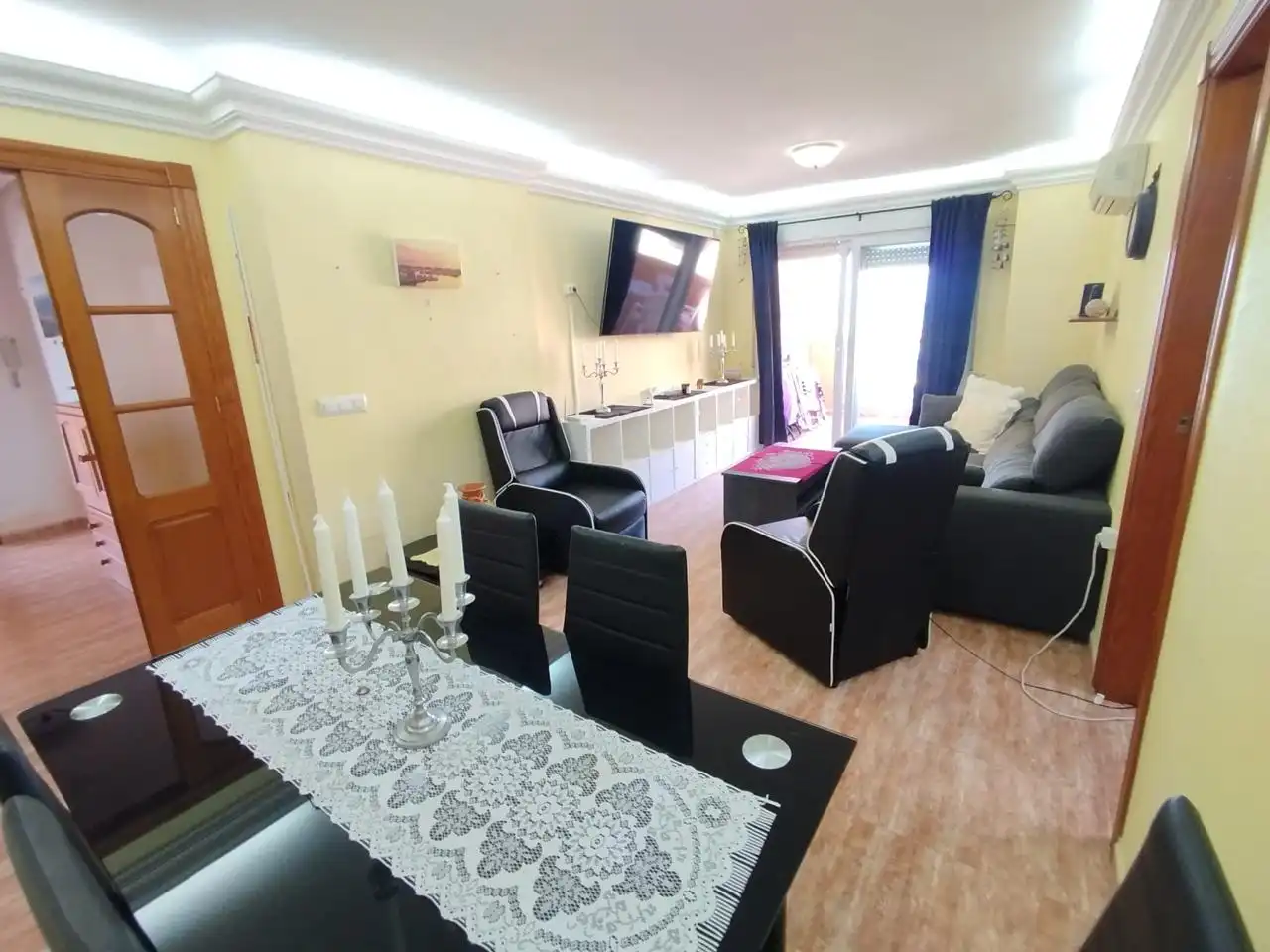 Sala de estar de Apartamento en venta en La Manga del Mar Menor con Aire acondicionado, Calefacción y Terraza