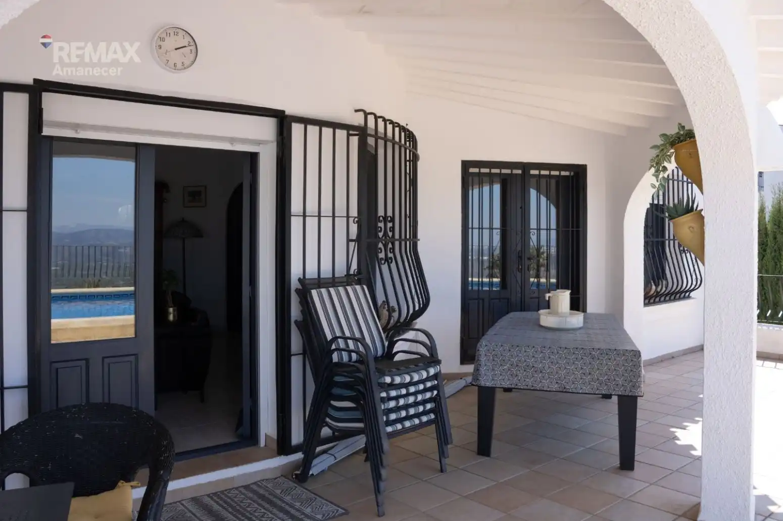 Terrassa de Casa o xalet en venda en El Ràfol d'Almúnia amb Aire condicionat, Jardí privat i Terrassa