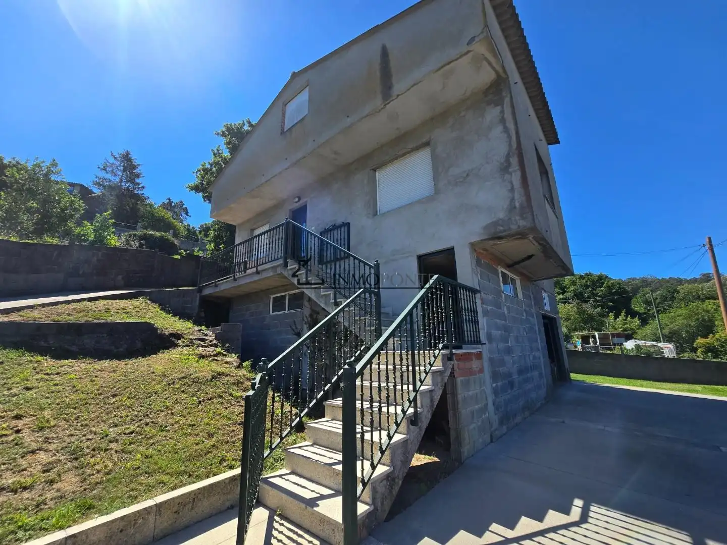 Vista exterior de Casa o chalet en venta en Pontevedra Capital  con Calefacción, Jardín privado y Terraza