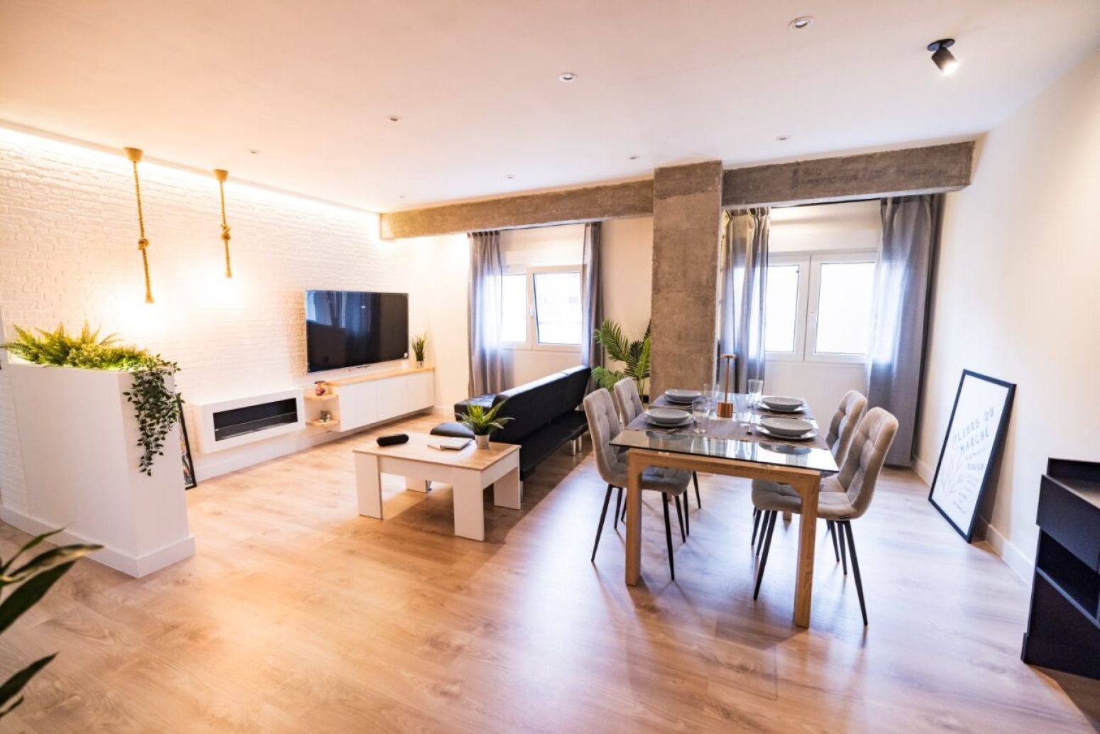 Living room of Flat to rent in Gijón   with Terrace and Furnished