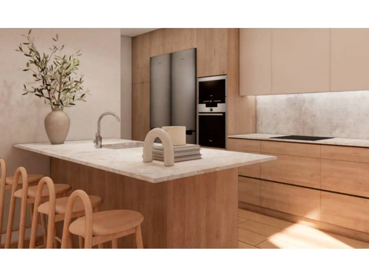 Kitchen of Apartments for sale in Mijas  with Air Conditioner, Heating and Terrace
