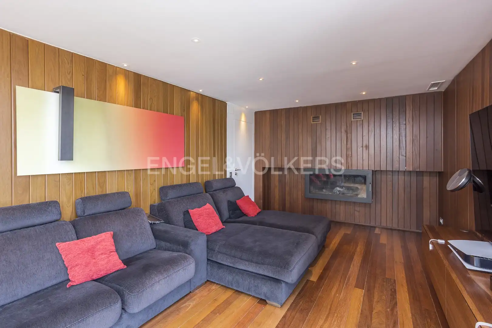 Sala de estar de Casa o chalet en venta en El Papiol con Aire acondicionado, Calefacción y Jardín privado