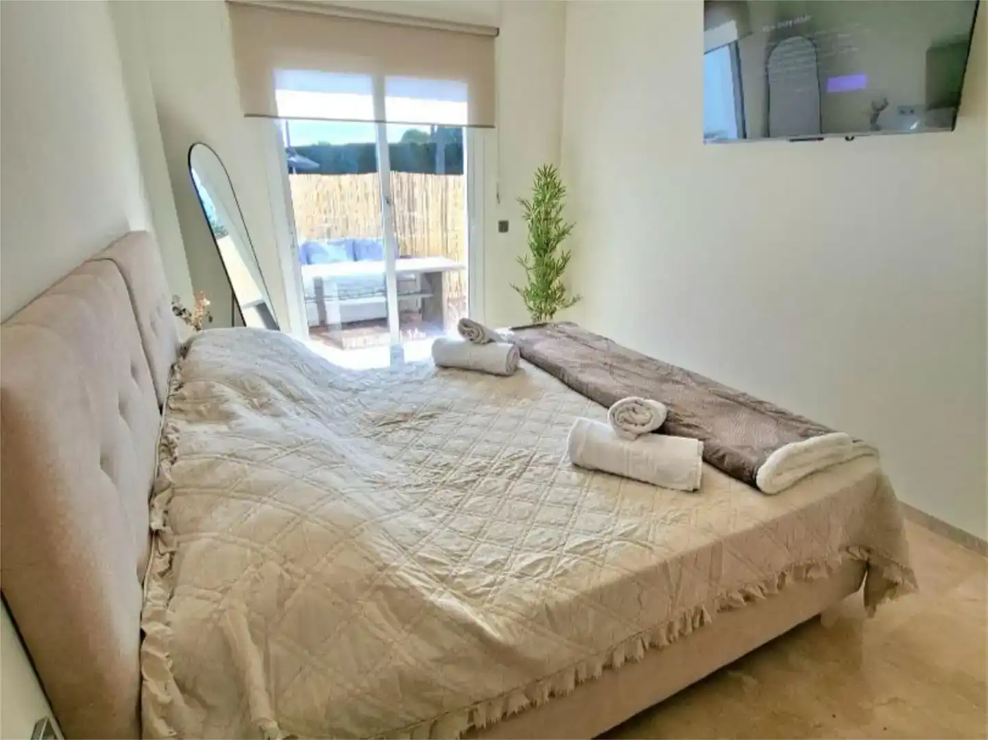Bedroom of Flat for sale in Manilva  with Air Conditioner and Swimming Pool