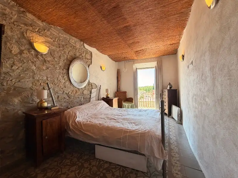 Bedroom of Country homes for sale in Saus, Camallera i Llampaies  with Terrace and Balcony