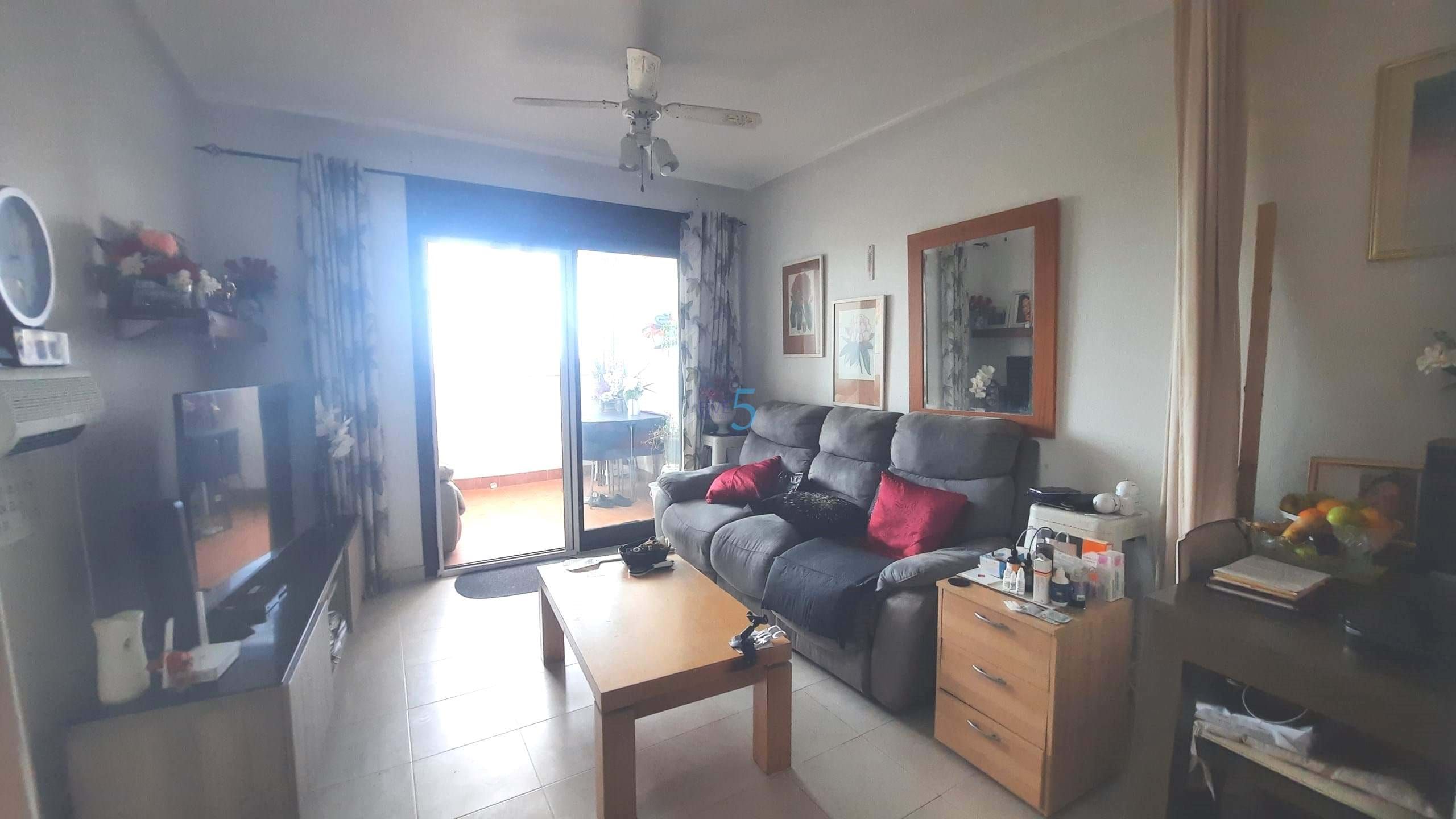 Living room of Flat for sale in  Murcia Capital  with Swimming Pool, Furnished and Community pool