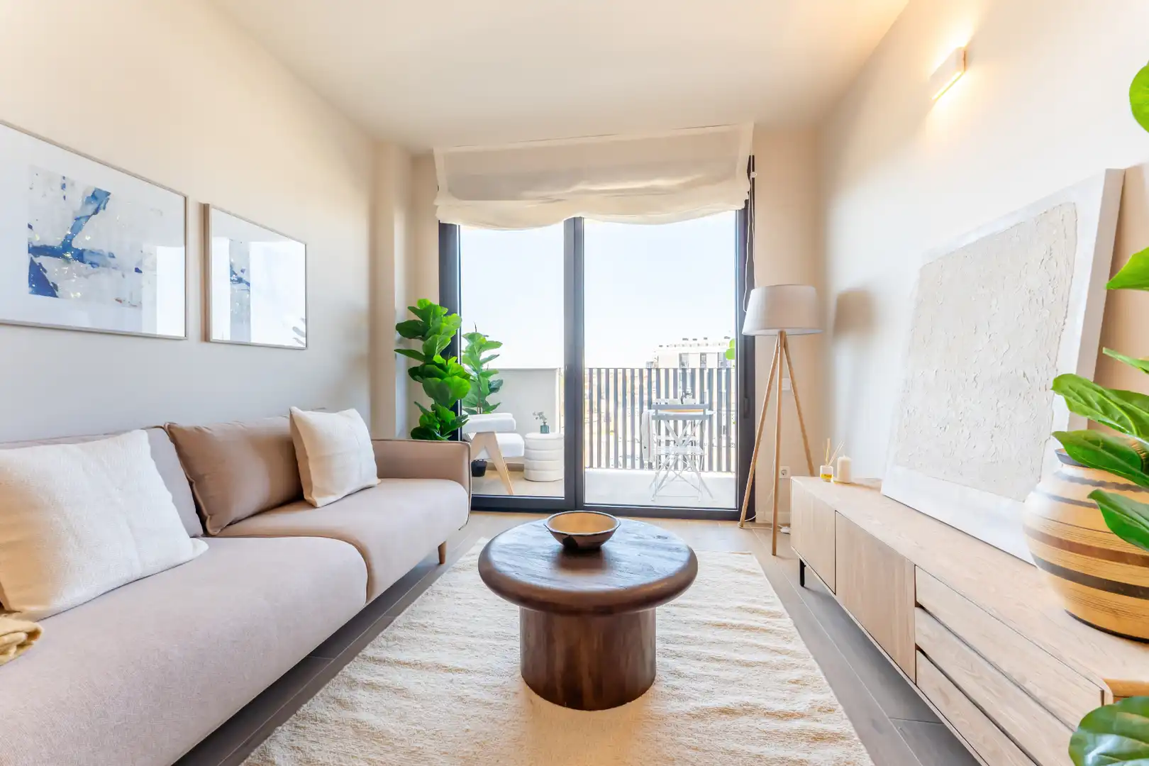 Sala de estar de Piso de alquiler en Sant Joan d'Alacant con Aire acondicionado, Trastero y Horno