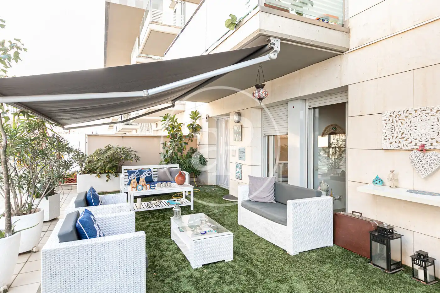 Terrace of Flat for rent in Badalona  with Air Conditioner, Heating and Terrace