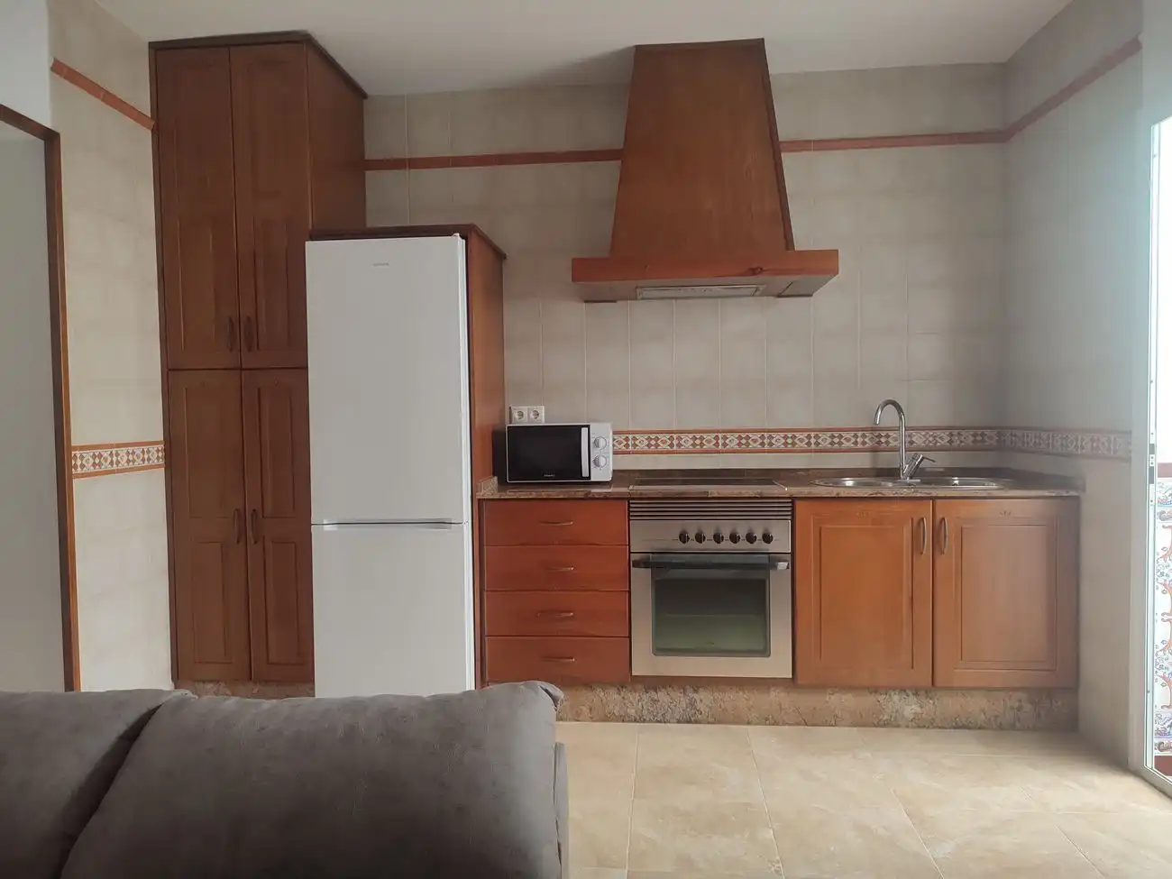 Cuina de Casa o xalet de lloguer en Conil de la Frontera amb Aire condicionat, Calefacció i Terrassa