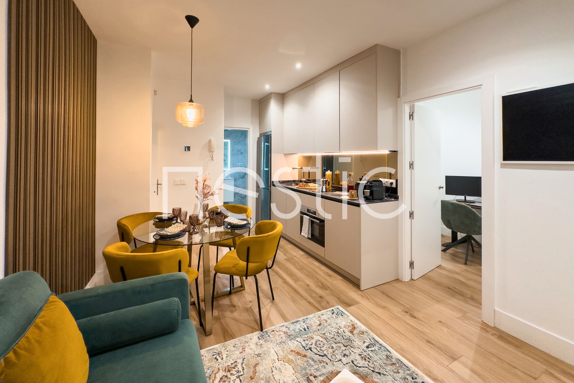 Bedroom of Apartment to rent in  Madrid Capital  with Air Conditioner, Heating and Furnished