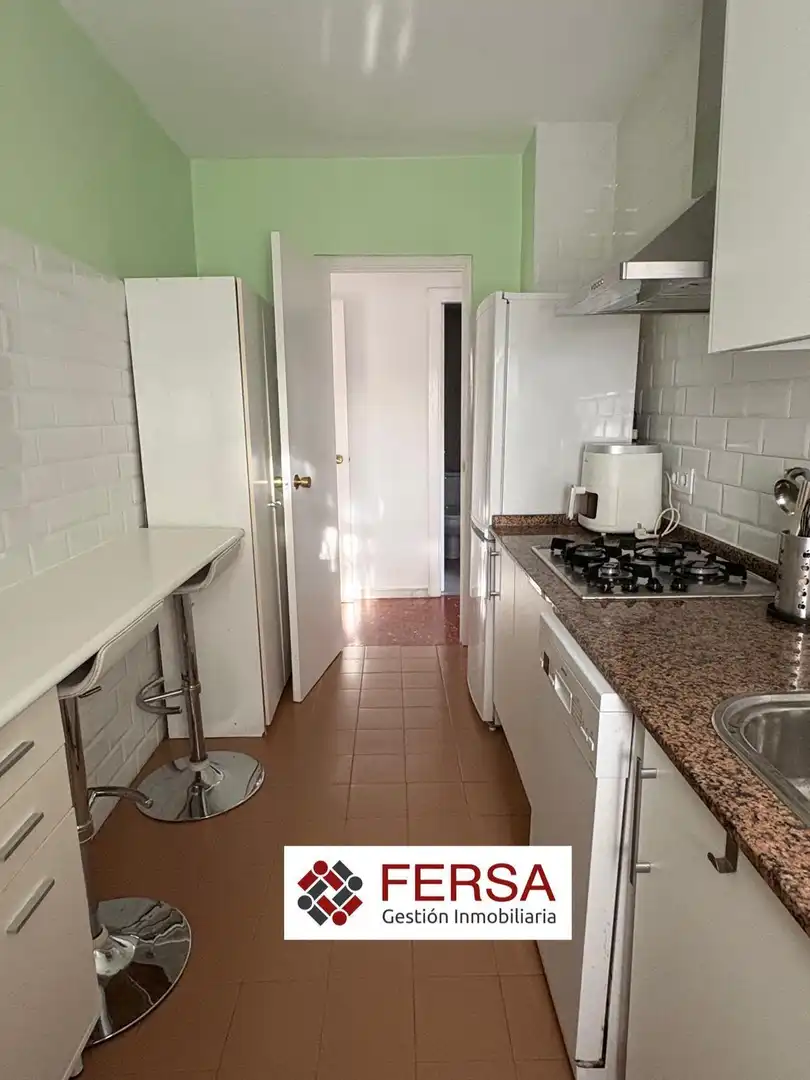 Kitchen of Flat for rent in El Puerto de Santa María  with Air Conditioner, Private garden and Furnished