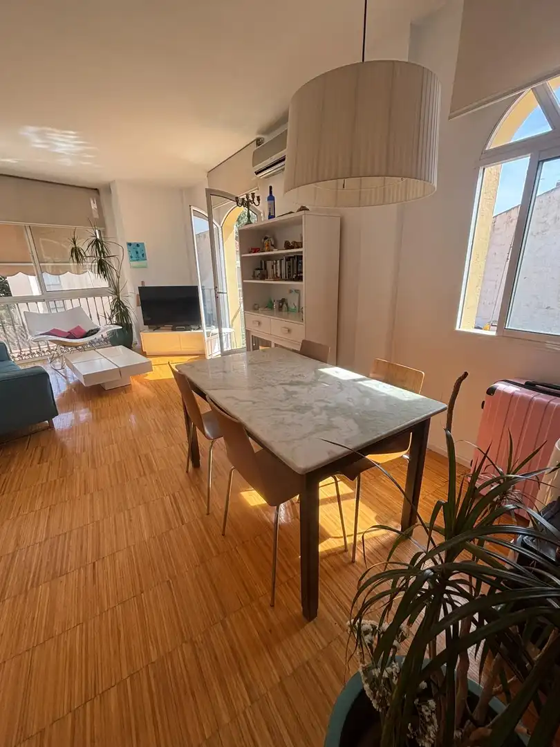 Menjador de Apartament en venda en Málaga amb Aire condicionat, Terrassa i Moblat