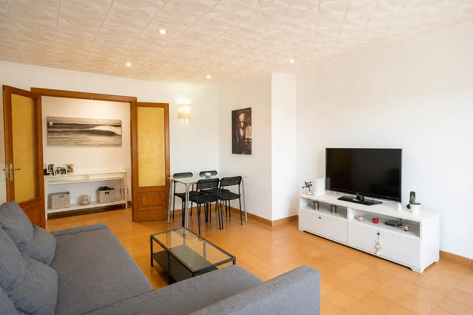 Sala de estar de Piso en venta en  Palma de Mallorca con Balcón