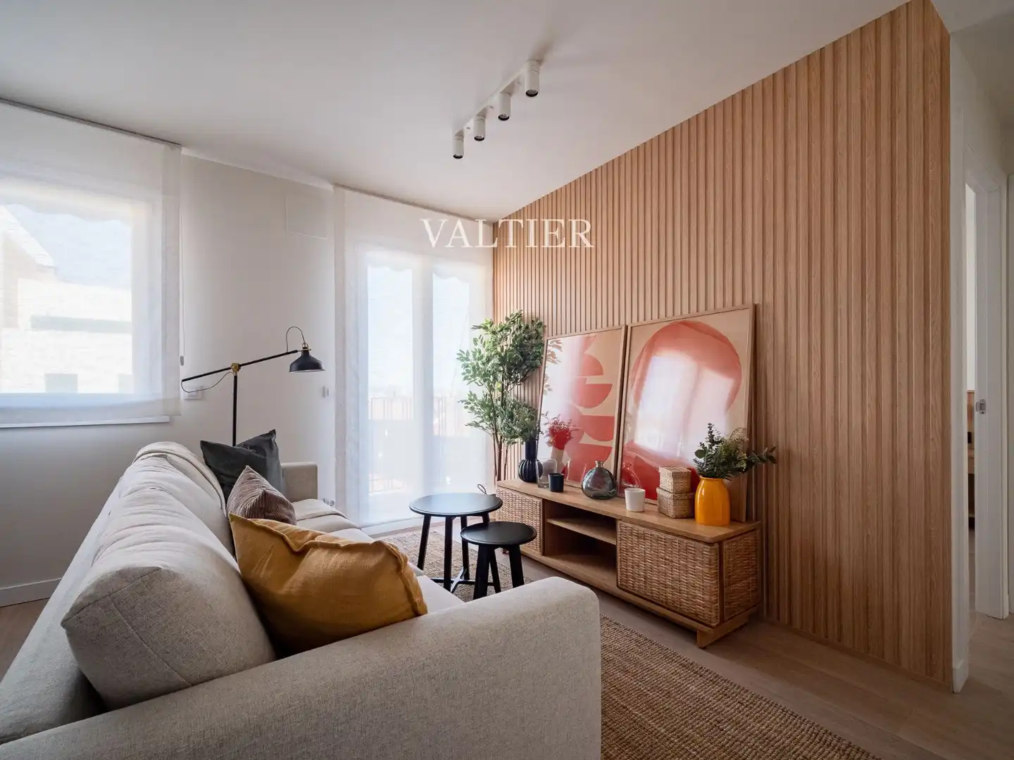 Wohnzimmer von Wohnung zur Miete in  Madrid Capital mit Terrasse und Möbliert