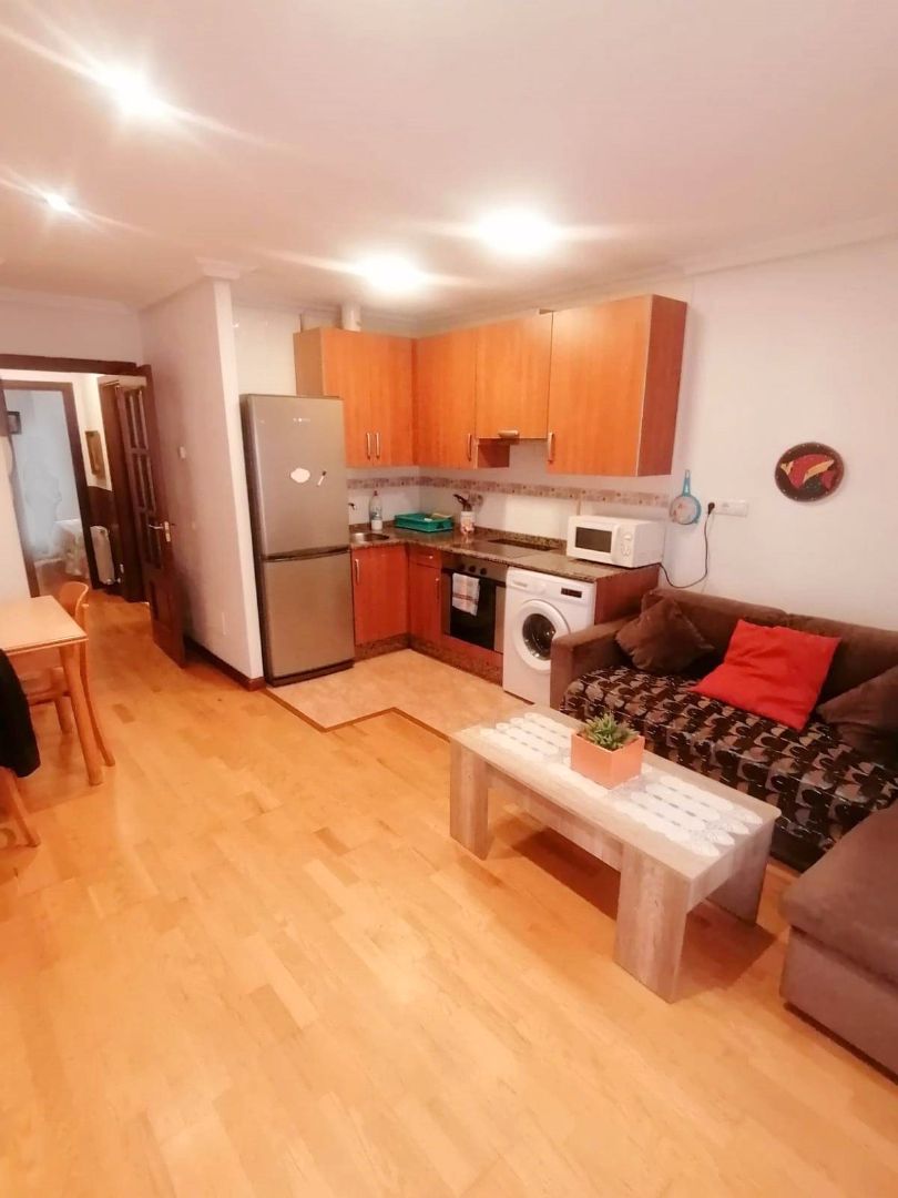 Kitchen of Apartment for sale in Gijón   with Heating, Parquet flooring and Storage room