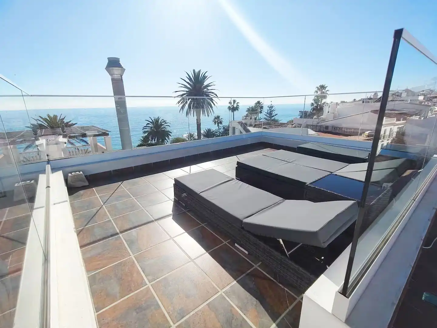 Terrasse von Maisonette zum Verkauf in Nerja mit Klimaanlage, Terrasse und Möbliert