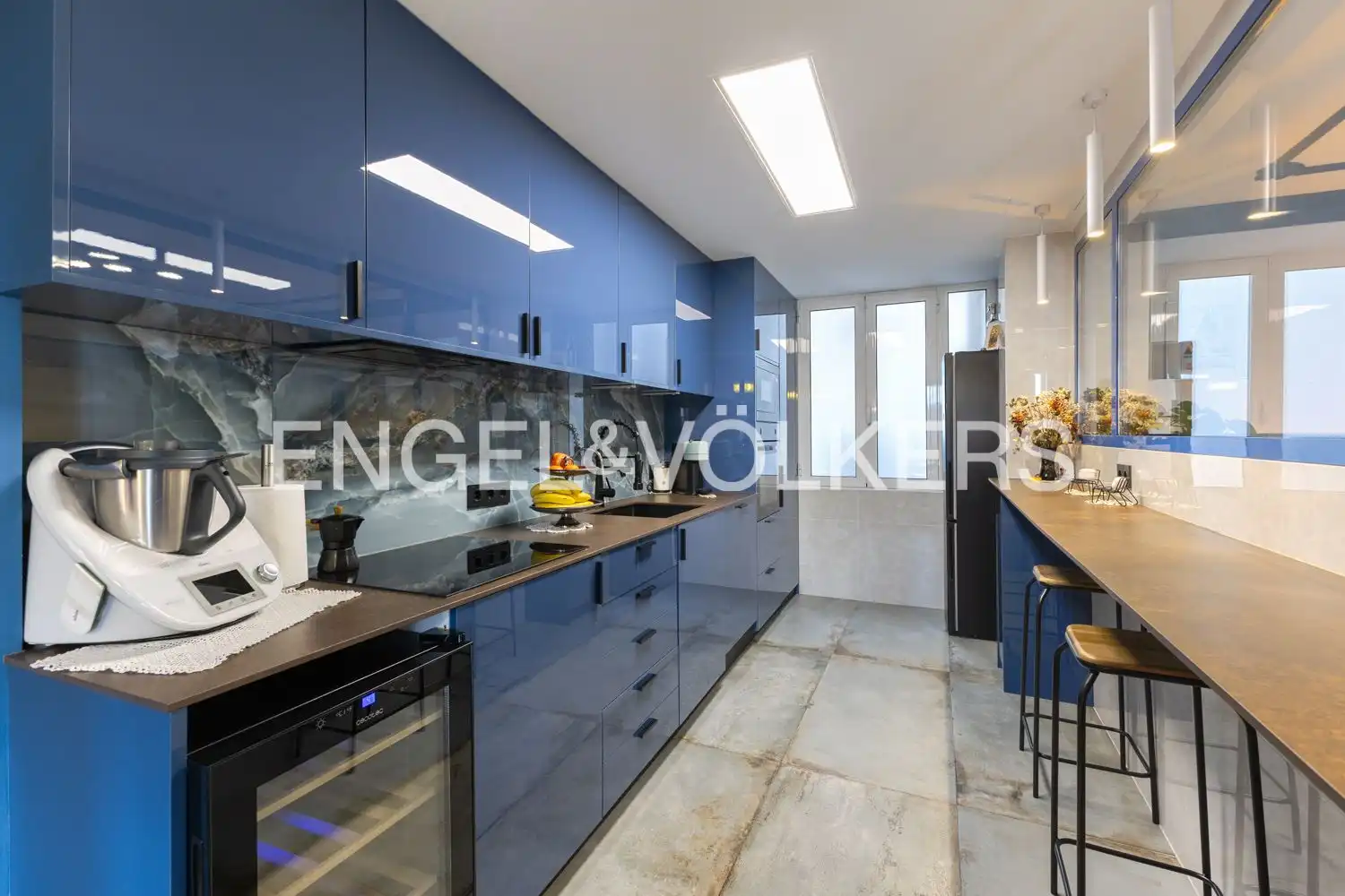 Cocina de Piso de alquiler en Valencia con Aire acondicionado, Calefacción y Amueblado