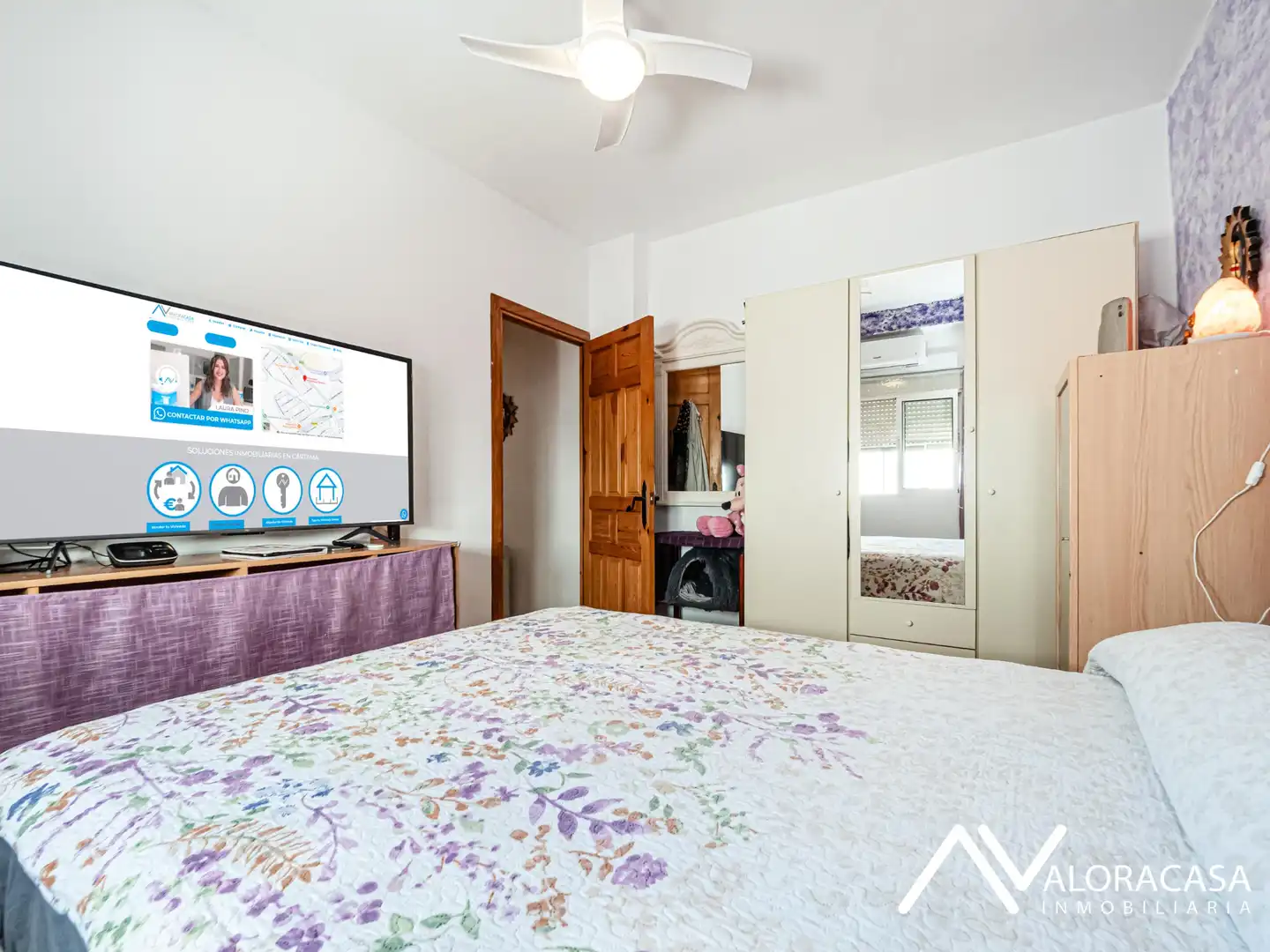 Bedroom of Flat for sale in Cártama  with Air Conditioner, Terrace and Furnished
