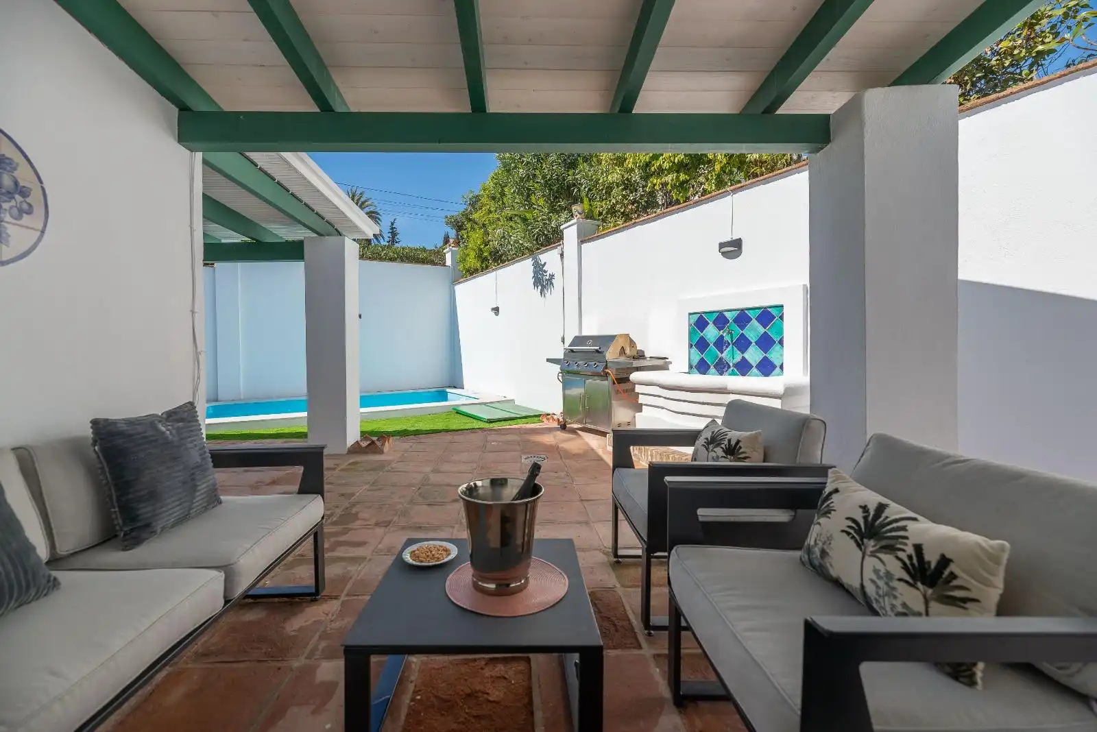 Terraza de Casa o chalet en venta en Marbella con Aire acondicionado, Calefacción y Jardín privado