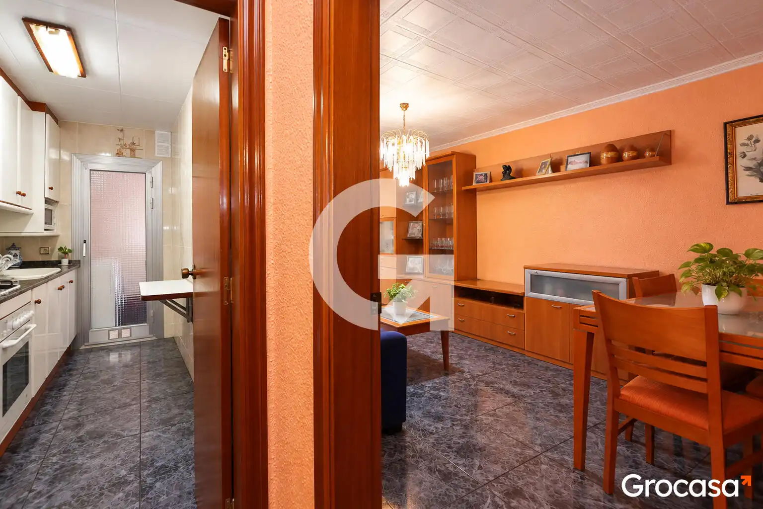 Sala d'estar de Pis en venda en Sant Vicenç Dels Horts amb Aire condicionat, Moblat i Forn