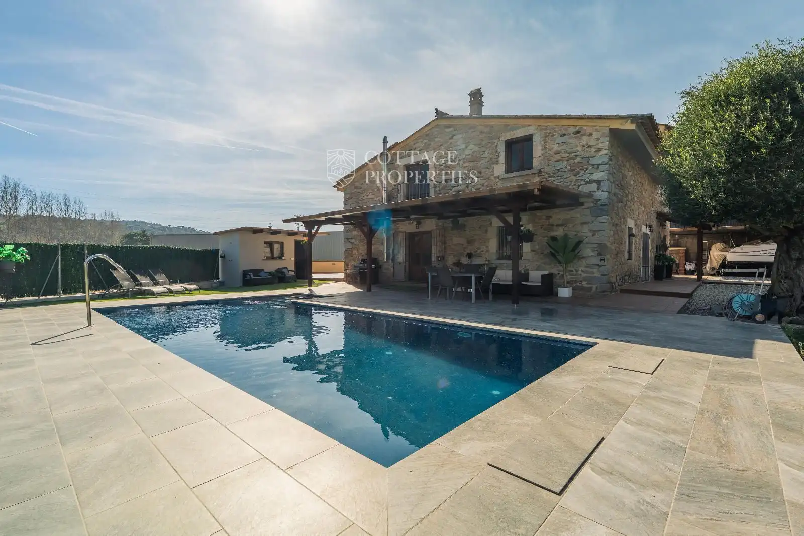 Piscina de Finca rústica en venda en Sant Julià del Llor i Bonmatí amb Calefacció, Terrassa i Piscina