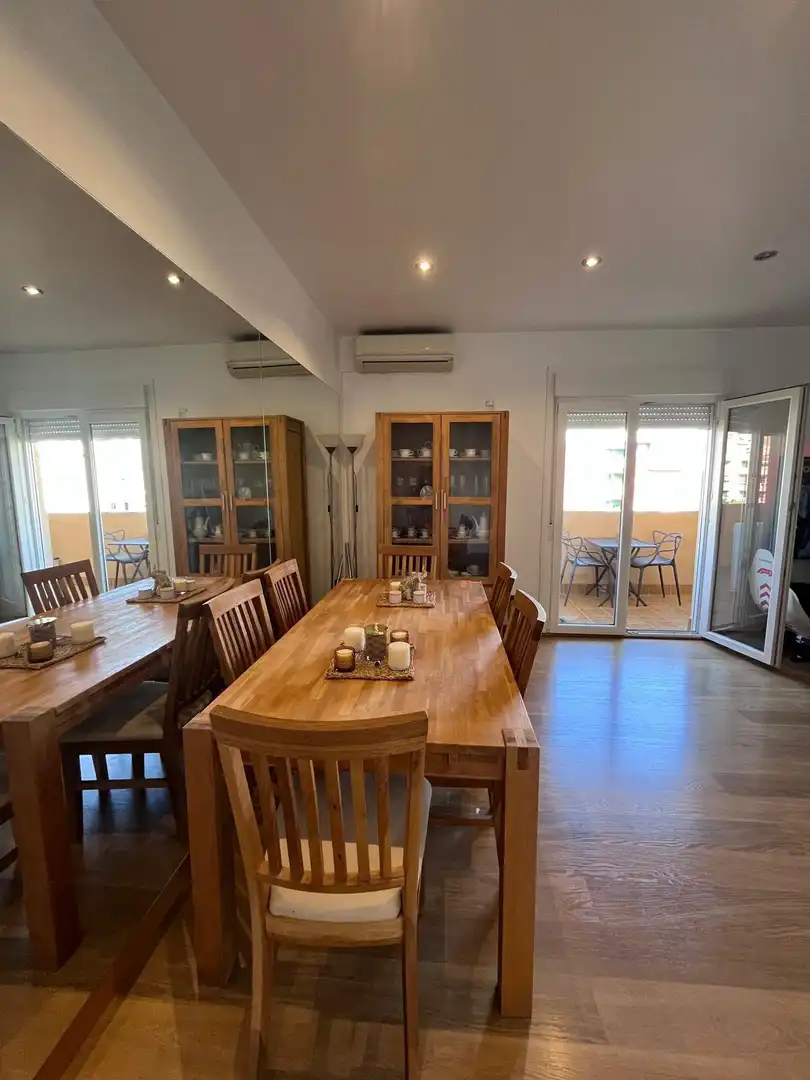Dining room of Apartments for rent in Roquetas de Mar  with Air Conditioner, Terrace and Furnished