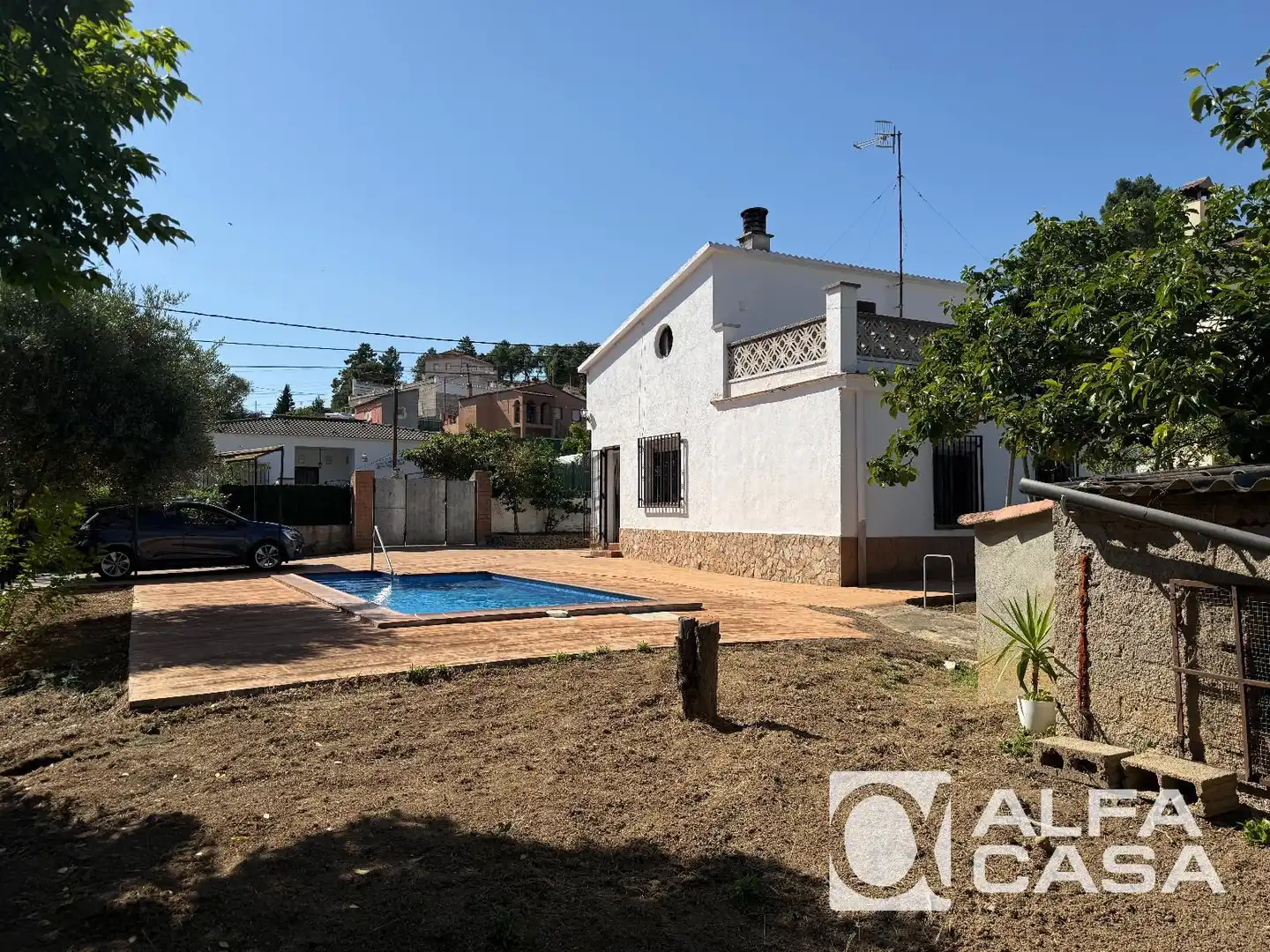Vista exterior de Casa o chalet en venta en Vidreres con Terraza, Trastero y Piscina