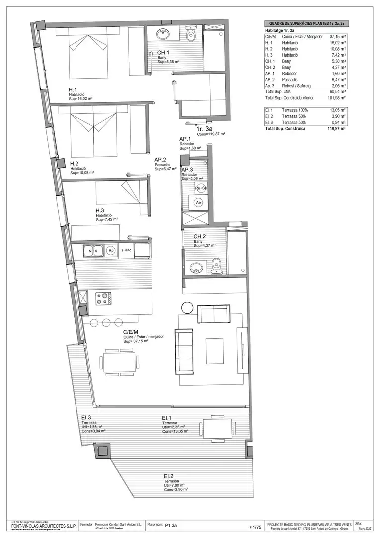 Apartamento en venta en Calonge i Sant Antoni con Terraza y Balcón