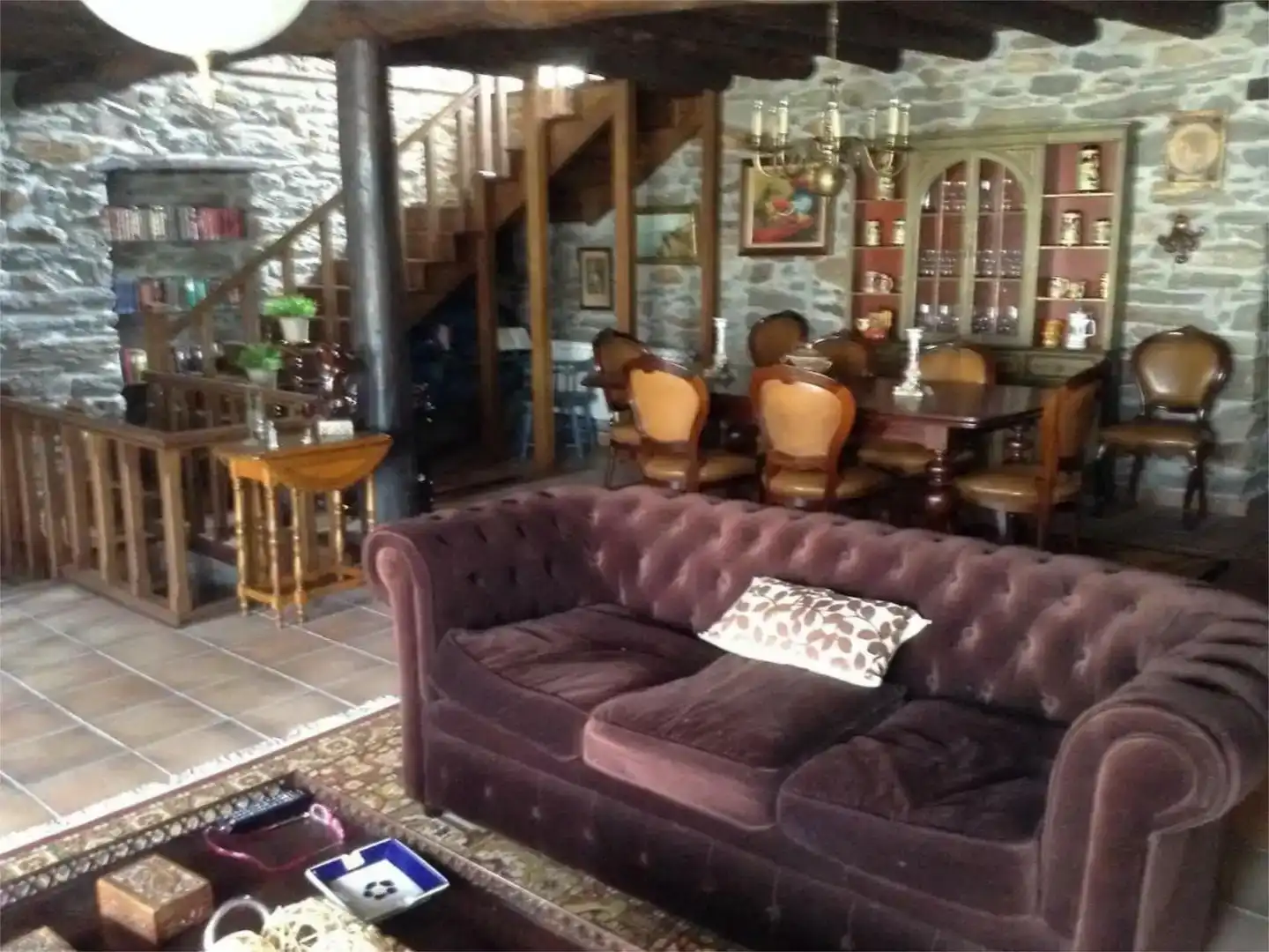 Sala de estar de Piso en venta en Petín con Jardín privado, Parquet y Amueblado